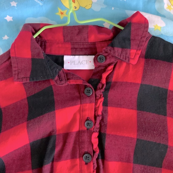 Children's Place Flannel Dress - Picture 2 of 4